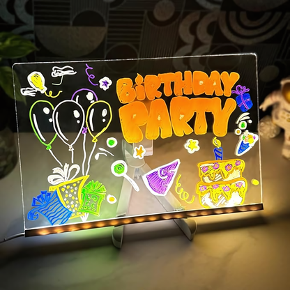 Tableau LED Lumineux — Dessinez, Écrivez, Illuminez
