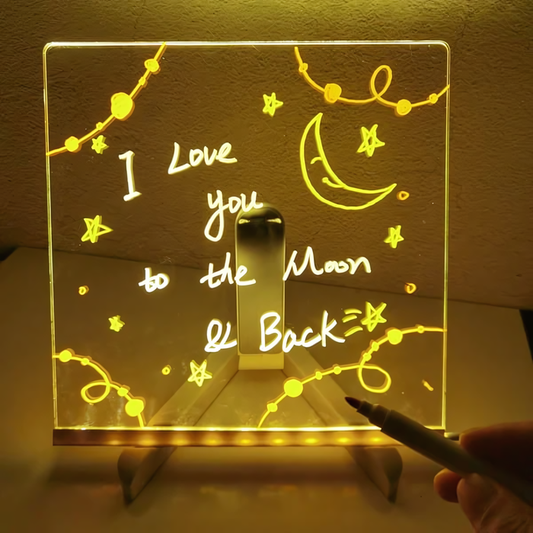 Tableau LED Lumineux — Dessinez, Écrivez, Illuminez